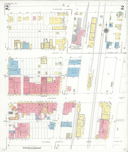 Sanborn Fire Insurance Map from Raymondville, Willacy County, Texas (1948), Sheet #0002 - Complete Map Set gallery image, historic Sanborn map, vintage wall art, Texas Texas