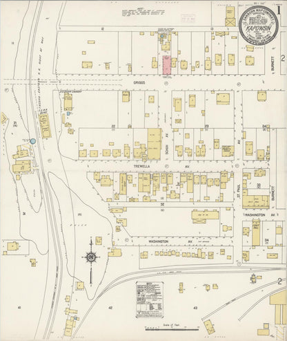 Sanborn Fire Insurance Map from Kapowsin, Pierce County, Washington (1914), Sheet #0001 - Complete Map Set gallery image, historic Sanborn map, vintage wall art, Washington Washington
