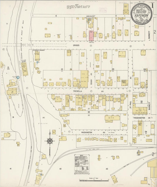 Sanborn Fire Insurance Map from Kapowsin, Pierce County, Washington (1914), Sheet #0001 - Complete Map Set gallery image, historic Sanborn map, vintage wall art, Washington Washington