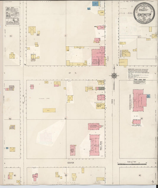 Sanborn Fire Insurance Map from Huntington, Emery County, Utah. (1931) – Historic Sanborn Fire Insurance Map Print