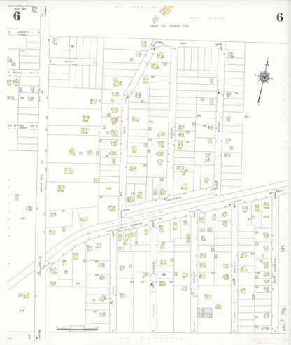 Sanborn Fire Insurance Map from Newington, Hartford County, Connecticut (1941), Sheet #0006 - Complete Map Set gallery image, historic Sanborn map, vintage wall art, Connecticut Connecticut