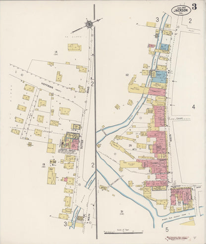 Sanborn Fire Insurance Map from Jackson, Amador County, California (1912), Sheet #0003 - Complete Map Set gallery image, historic Sanborn map, vintage wall art, California California
