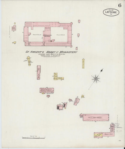 Sanborn Fire Insurance Map from Latrobe, Westmoreland County, Pennsylvania (1887), Sheet #0006 - Complete Map Set gallery image, historic Sanborn map, vintage wall art, Pennsylvania Pennsylvania