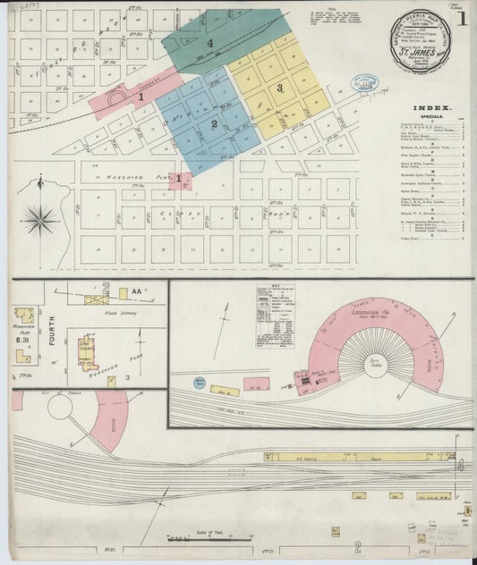 Sanborn Fire Insurance Map from Saint James, Watonwan County, Minnesota. (1894) – Map View
