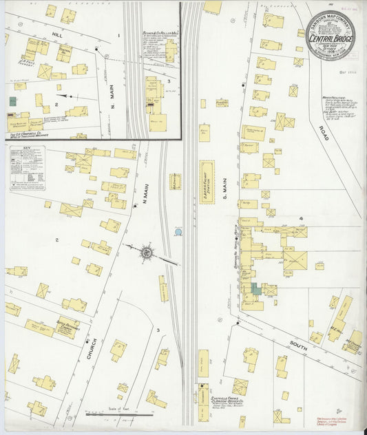 Sanborn Fire Insurance Map from Central Bridge, Schoharie County, New York. (1909) – Historic Sanborn Fire Insurance Map Print