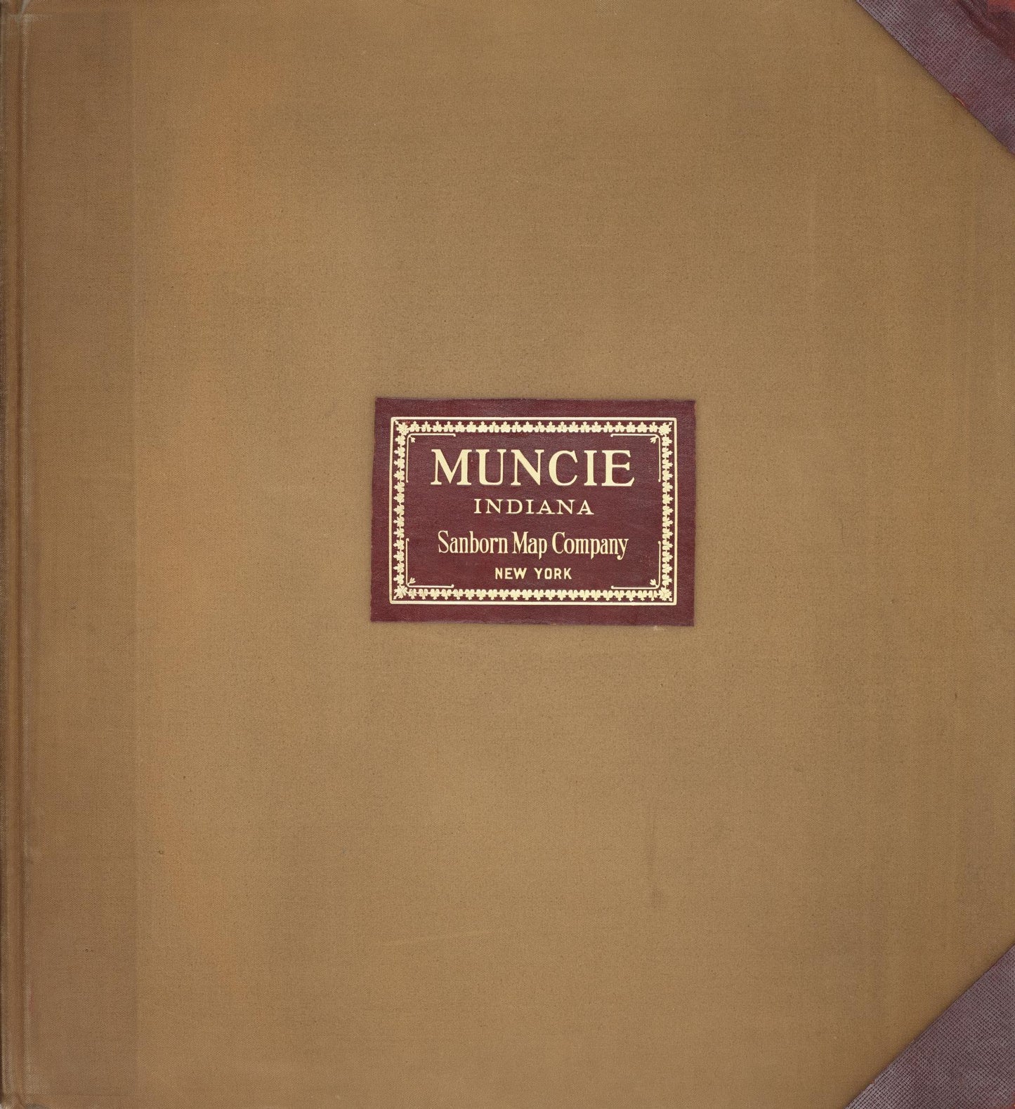 Sanborn Fire Insurance Map from Muncie, Delaware County, Indiana (1950), Sheet #0001 - Historic Sanborn Fire Insurance Map Print, vintage old map wall art, antique decor, genealogy gift, Indiana Indiana map