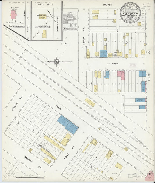 Sanborn Fire Insurance Map from La Salle, Weld County, Colorado (1912), Sheet #0001 - Historic Sanborn Fire Insurance Map Print, vintage old map wall art, antique decor, genealogy gift, Colorado Colorado map