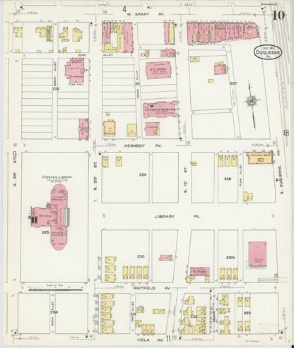 Sanborn Fire Insurance Map from Duquesne, Allegheny County, Pennsylvania (1911), Sheet #0010 - Complete Map Set gallery image, historic Sanborn map, vintage wall art, Pennsylvania Pennsylvania
