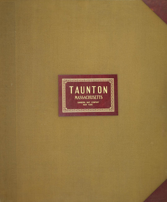 Sanborn Fire Insurance Map from Taunton, Bristol County, Massachusetts (1950), Sheet #0001 - Historic Sanborn Fire Insurance Map Print, vintage old map wall art, antique decor, genealogy gift, Massachusetts Massachusetts map