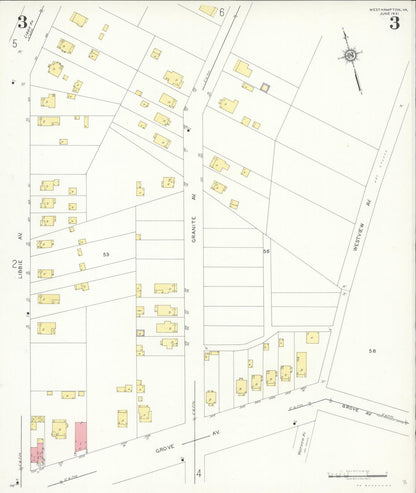 Sanborn Fire Insurance Map from Westhampton, Henrico County, Virginia (1931), Sheet #0003 - Complete Map Set gallery image, historic Sanborn map, vintage wall art, Virginia Virginia