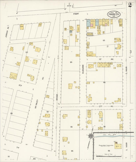 Sanborn Fire Insurance Map from Prairie City, Grant County, Oregon (1911), Sheet #0002 - Historic Sanborn Fire Insurance Map Print, vintage old map wall art, antique decor, genealogy gift, Oregon Oregon map