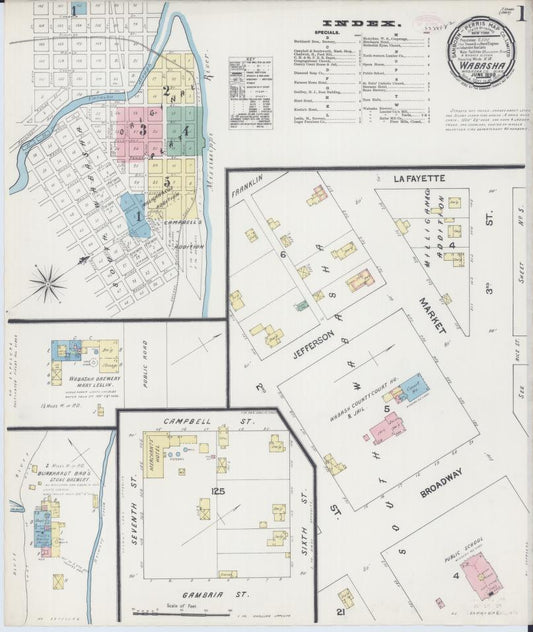 Sanborn Fire Insurance Map from Wabasha, Wabasha County, Minnesota. (1890) – Map View