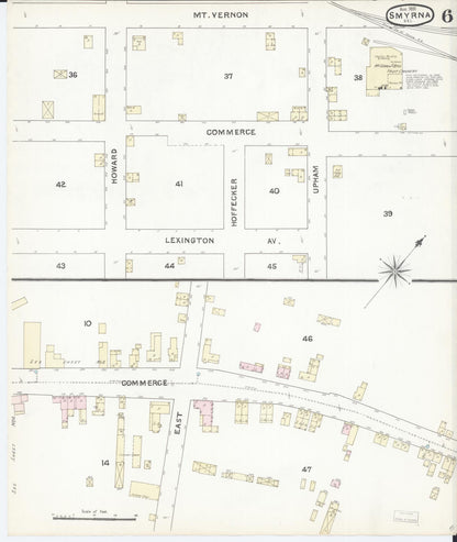 Sanborn Fire Insurance Map from Smyrna, Kent County, Delaware (1891), Sheet #0006 - Complete Map Set gallery image, historic Sanborn map, vintage wall art, Delaware Delaware