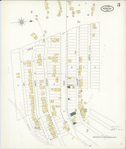 Sanborn Fire Insurance Map from Mercur, Toele County, Utah (1903), Sheet #0003 - Complete Map Set gallery image, historic Sanborn map, vintage wall art, Utah Utah