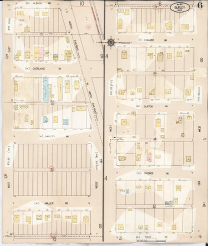 Sanborn Fire Insurance Map from Burley, Cassia County, Idaho (1949), Sheet #0006 - Complete Map Set gallery image, historic Sanborn map, vintage wall art, Idaho Idaho