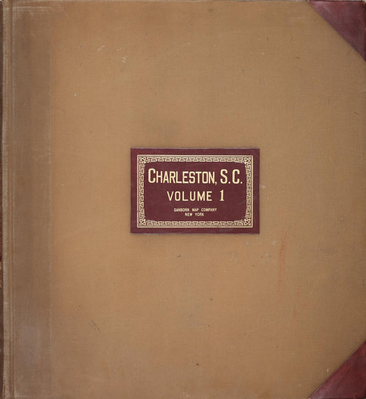 Sanborn Fire Insurance Map from Charleston, Charleston County, South Carolina (1951), Sheet #0001 - Historic Sanborn Fire Insurance Map Print, vintage old map wall art, antique decor, genealogy gift, South Carolina South Carolina map