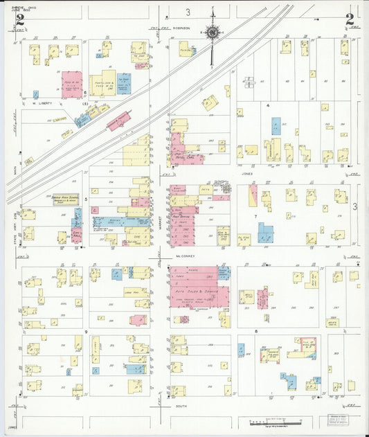 Sanborn Fire Insurance Map from Shreve, Wayne County, Ohio (1950), Sheet #0002 - Historic Sanborn Fire Insurance Map Print, vintage old map wall art, antique decor, genealogy gift, Ohio Ohio map