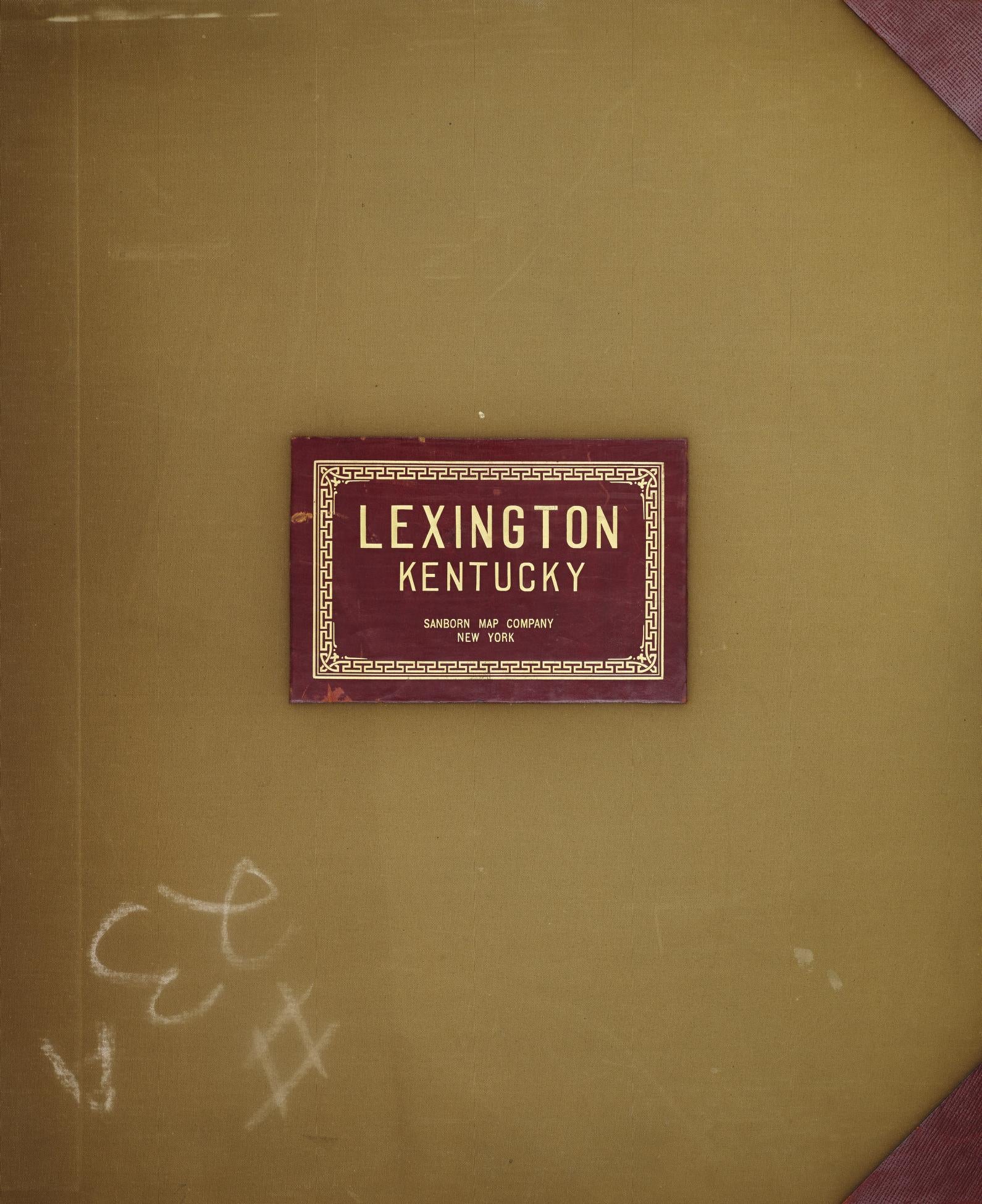 Sanborn Fire Insurance Map from Lexington, Fayette County, Kentucky (1950), Sheet #0001 - Historic Sanborn Fire Insurance Map Print, vintage old map wall art, antique decor, genealogy gift, Kentucky Kentucky map