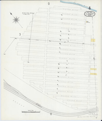 Sanborn Fire Insurance Map from Cloquet, Carlton County, Minnesota (1901), Sheet #0004 - Complete Map Set gallery image, historic Sanborn map, vintage wall art, Minnesota Minnesota