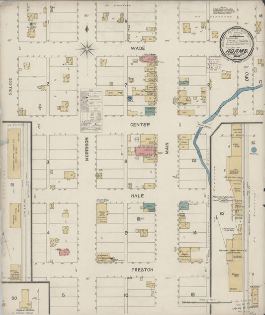Sanborn Fire Insurance Map from Adams, Umatilla County, Oregon. (1900) – Historic Sanborn Fire Insurance Map Print