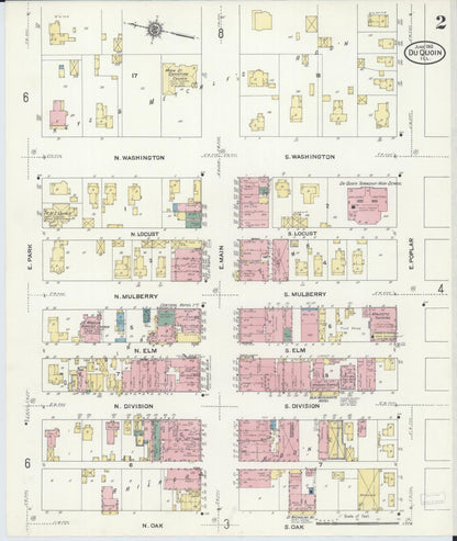 Sanborn Fire Insurance Map from Du Quoin, Perry County, Illinois (1910), Sheet #0002 - Complete Map Set gallery image, historic Sanborn map, vintage wall art, Illinois Illinois
