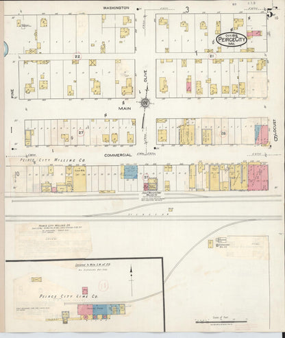 Sanborn Fire Insurance Map from Pierce City, Lawrence County, Missouri (1936), Sheet #0005 - Complete Map Set gallery image, historic Sanborn map, vintage wall art, Missouri Missouri