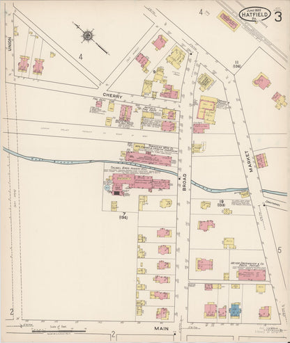 Sanborn Fire Insurance Map from Hatfield, Montgomery County, Pennsylvania (1922), Sheet #0003 - Complete Map Set gallery image, historic Sanborn map, vintage wall art, Pennsylvania Pennsylvania