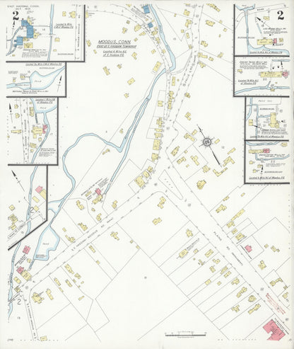 Sanborn Fire Insurance Map from East Haddam, Middlesex County, Connecticut (1935), Sheet #0002 - Complete Map Set gallery image, historic Sanborn map, vintage wall art, Connecticut Connecticut