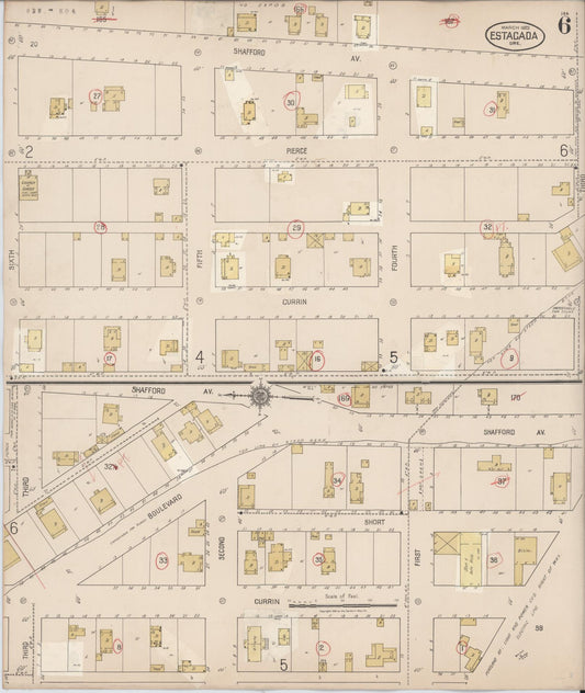 Sanborn Fire Insurance Map from Estacada, Clackamas County, Oregon (1931), Sheet #0006 - Historic Sanborn Fire Insurance Map Print, vintage old map wall art, antique decor, genealogy gift, Oregon Oregon map