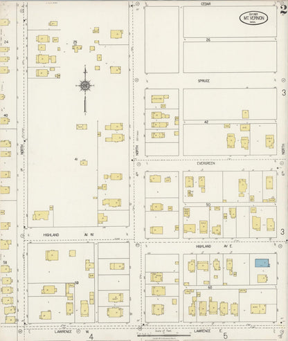 Sanborn Fire Insurance Map from Mount Vernon, Skagit County, Washington (1921), Sheet #0002 - Complete Map Set gallery image, historic Sanborn map, vintage wall art, Washington Washington