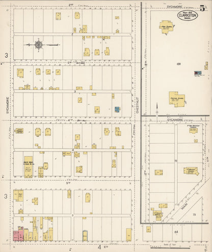 Sanborn Fire Insurance Map from Clarkston, Asotin County, Washington (1912), Sheet #0005 - Complete Map Set gallery image, historic Sanborn map, vintage wall art, Washington Washington