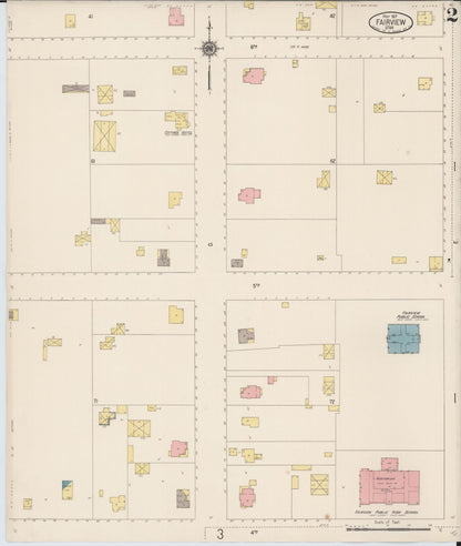 Sanborn Fire Insurance Map from Fairview, Sanpete County, Utah (1917), Sheet #0002 - Complete Map Set gallery image, historic Sanborn map, vintage wall art, Utah Utah