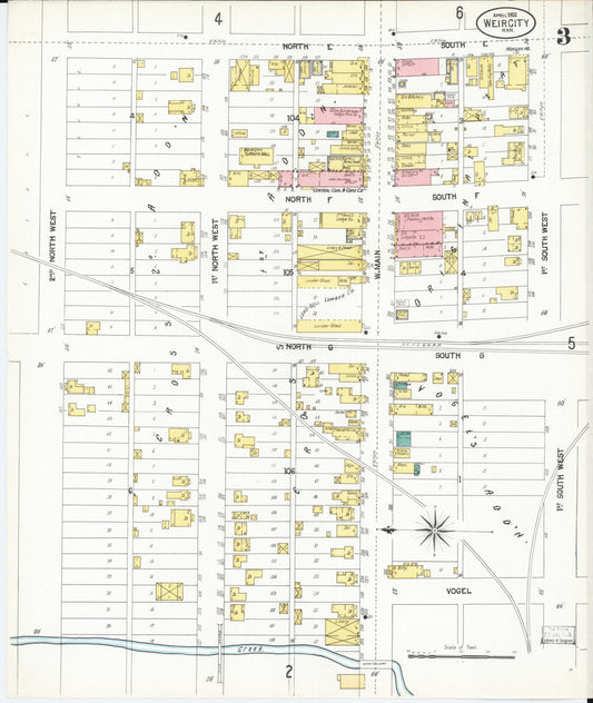 Sanborn Fire Insurance Map from Weir, Cherokee County, Kansas (1902), Sheet #0003 - Historic Sanborn Fire Insurance Map Print, vintage old map wall art, antique decor, genealogy gift, Kansas Kansas map