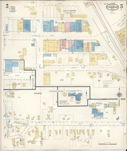Sanborn Fire Insurance Map from Stanwood, Snohomish County, Washington (1953), Sheet #0005 - Complete Map Set gallery image, historic Sanborn map, vintage wall art, Washington Washington