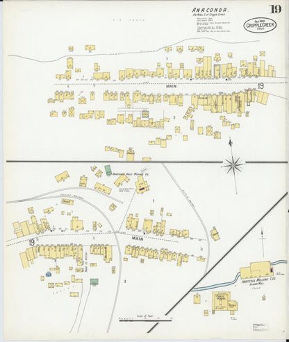 Sanborn Fire Insurance Map from Cripple Creek, Teller County, Colorado (1900), Sheet #0019 - Complete Map Set gallery image, historic Sanborn map, vintage wall art, Colorado Colorado