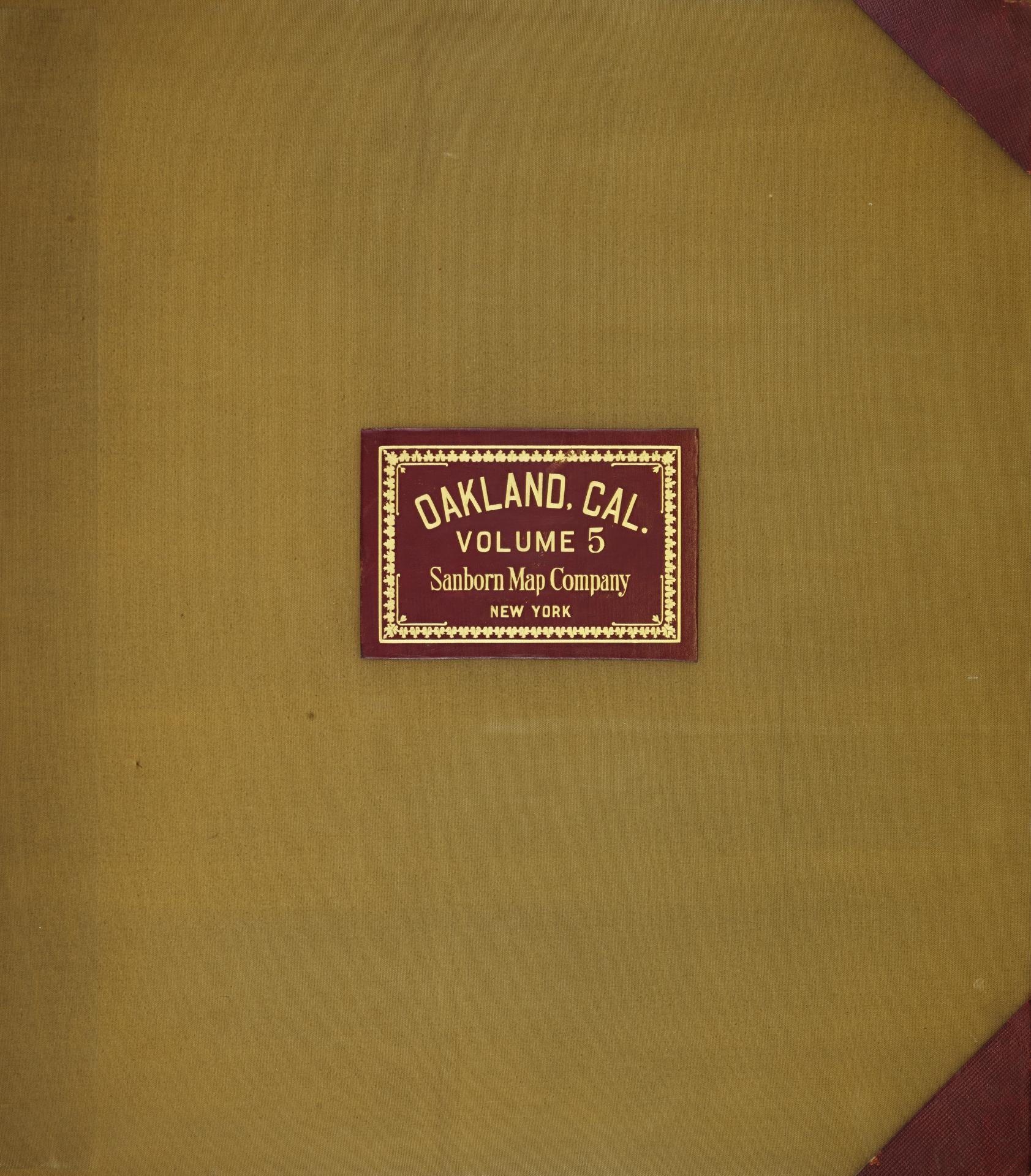 Sanborn Fire Insurance Map from Oakland, Alameda County, California (1951), Sheet #0001 - Complete Map Set gallery image, historic Sanborn map, vintage wall art, California California