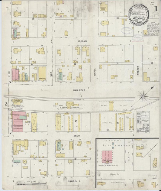 Sanborn Fire Insurance Map from Atlanta, Logan County, Illinois. (1898) – Map View