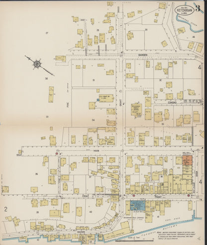 Sanborn Fire Insurance Map from Ketchikan, Ketchikan Census Division, Alaska (1914), Sheet #0003 - Complete Map Set gallery image, historic Sanborn map, vintage wall art, Alaska Alaska