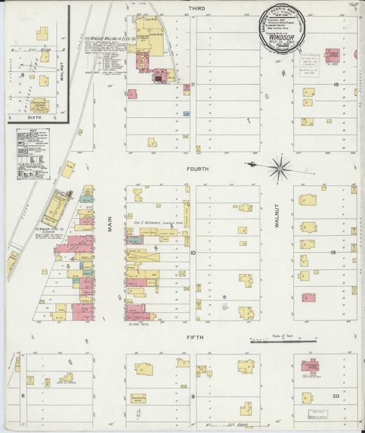 Sanborn Fire Insurance Map from Windsor, Weld County, Colorado (1900), Sheet #0001 - Historic Sanborn Fire Insurance Map Print, vintage old map wall art, antique decor, genealogy gift, Colorado Colorado map