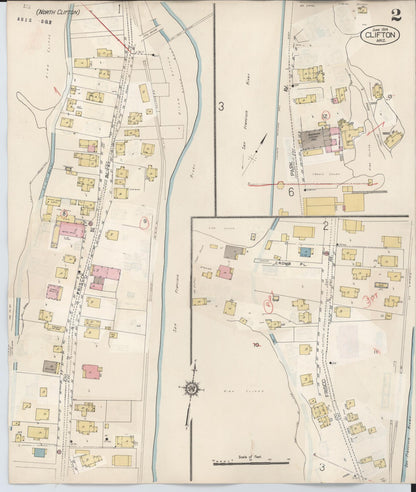 Sanborn Fire Insurance Map from Clifton, Greenlee County, Arizona (1948), Sheet #0002 - Complete Map Set gallery image, historic Sanborn map, vintage wall art, Arizona Arizona