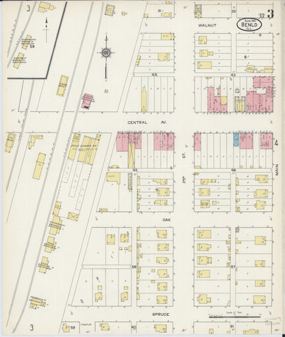 Sanborn Fire Insurance Map from Benld, Macoupin County, Illinois (1915), Sheet #0003 - Complete Map Set gallery image, historic Sanborn map, vintage wall art, Illinois Illinois