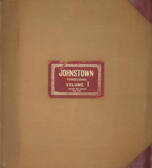 Sanborn Fire Insurance Map from Johnstown, Cambria County, Pennsylvania (1949), Sheet #0001 - Historic Sanborn Fire Insurance Map Print, vintage old map wall art, antique decor, genealogy gift, Pennsylvania Pennsylvania map