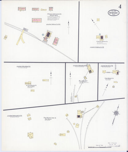 Sanborn Fire Insurance Map from Biwabik, Saint Louis County, Minnesota (1912), Sheet #0004 - Complete Map Set gallery image, historic Sanborn map, vintage wall art, Minnesota Minnesota