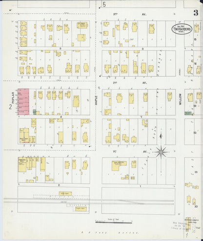 Sanborn Fire Insurance Map from Two Harbors, Lake County, Minnesota (1901), Sheet #0003 - Complete Map Set gallery image, historic Sanborn map, vintage wall art, Minnesota Minnesota