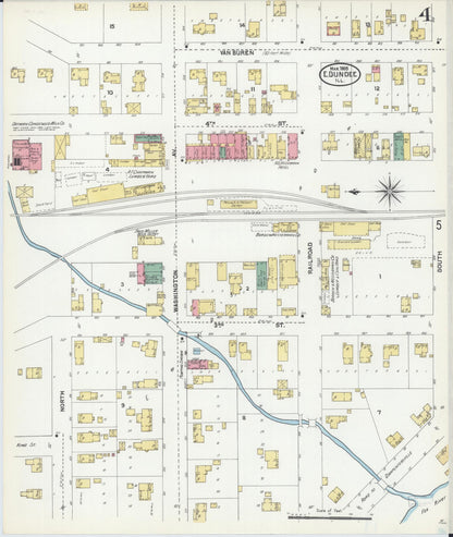 Sanborn Fire Insurance Map from Dundee, Kane County, Illinois (1905), Sheet #0004 - Historic Sanborn Fire Insurance Map Print, vintage old map wall art, antique decor, genealogy gift, Illinois Illinois map