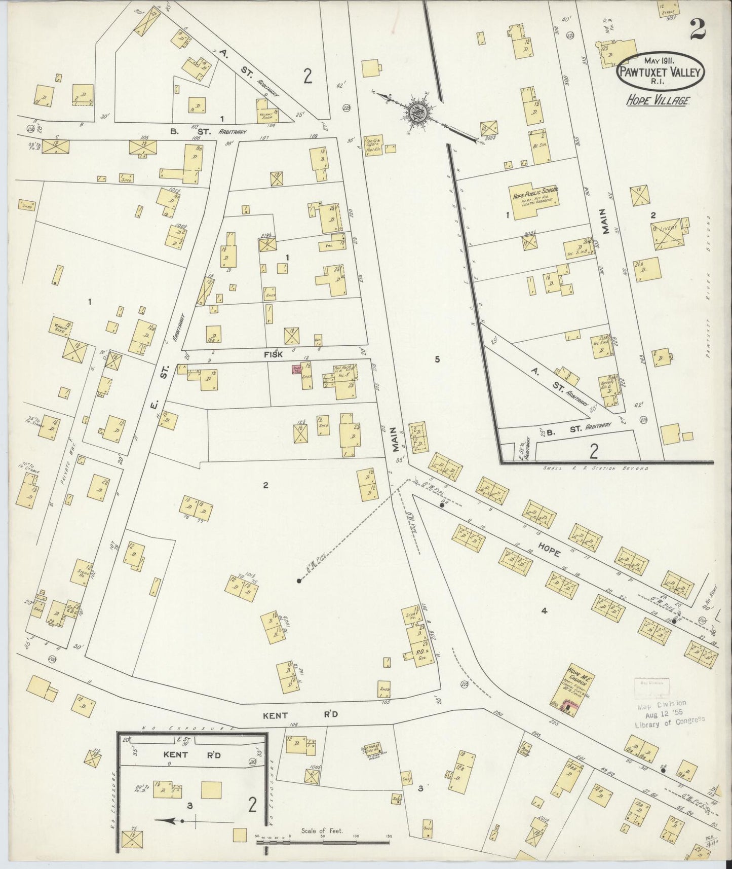Sanborn Fire Insurance Map from Pawtuxet Valley, Kent and Providence Counties, Rhode Island (1911), Sheet #0002 - Complete Map Set gallery image, historic Sanborn map, vintage wall art, Rhode Island Rhode Island