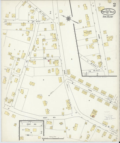Sanborn Fire Insurance Map from Pawtuxet Valley, Kent and Providence Counties, Rhode Island (1911), Sheet #0002 - Complete Map Set gallery image, historic Sanborn map, vintage wall art, Rhode Island Rhode Island
