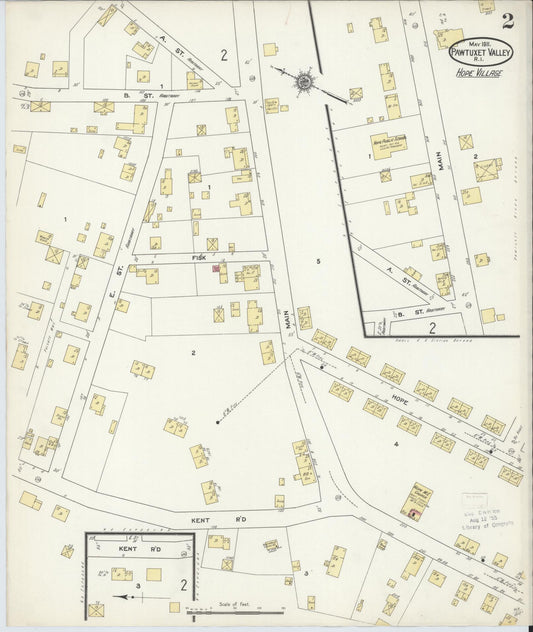 Sanborn Fire Insurance Map from Pawtuxet Valley, Kent and Providence Counties, Rhode Island (1911), Sheet #0002 - Complete Map Set gallery image, historic Sanborn map, vintage wall art, Rhode Island Rhode Island