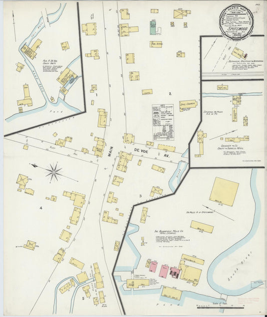 Sanborn Fire Insurance Map from Spotswood, Middlesex County, New Jersey. (1897) – Historic Sanborn Fire Insurance Map Print