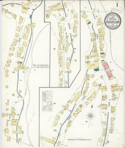Sanborn Fire Insurance Map from Bingham Canyon, Salt Lake County, Utah (1902), Sheet #0001 - Complete Map Set gallery image, historic Sanborn map, vintage wall art, Utah Utah